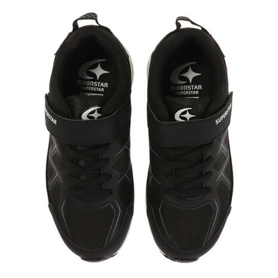 ムーンスター（MoonStar）（キッズ）ジュニア ランニングシューズ 黒 SS J1057 ブラック 12294606 21FW スニーカー