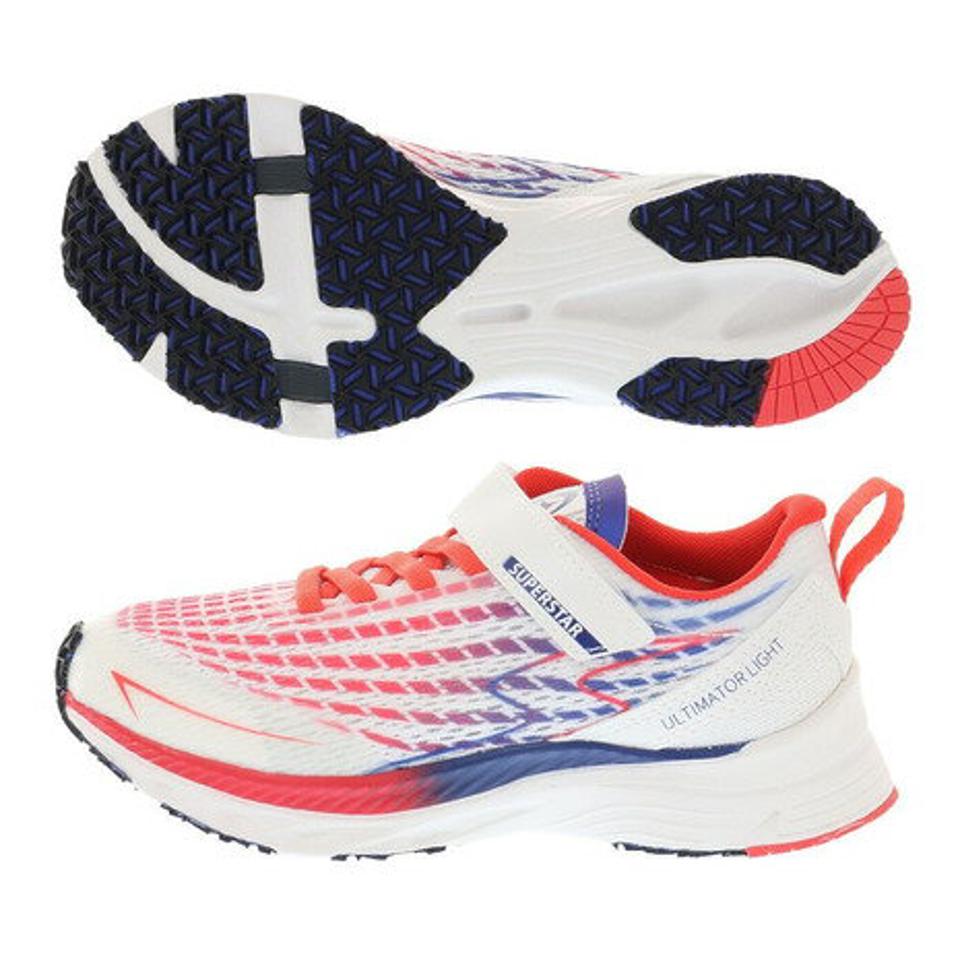 ムーンスター（MoonStar）（キッズ） ジュニアスポーツシューズ ベルクロ ベルト付き スニーカー バネのチカラ