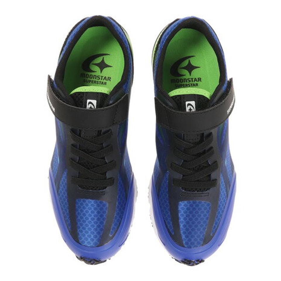 ムーンスター（MoonStar）（キッズ）バネのチカラ SS 21FW ブルー ミント ジュニア シューズ スニーカー