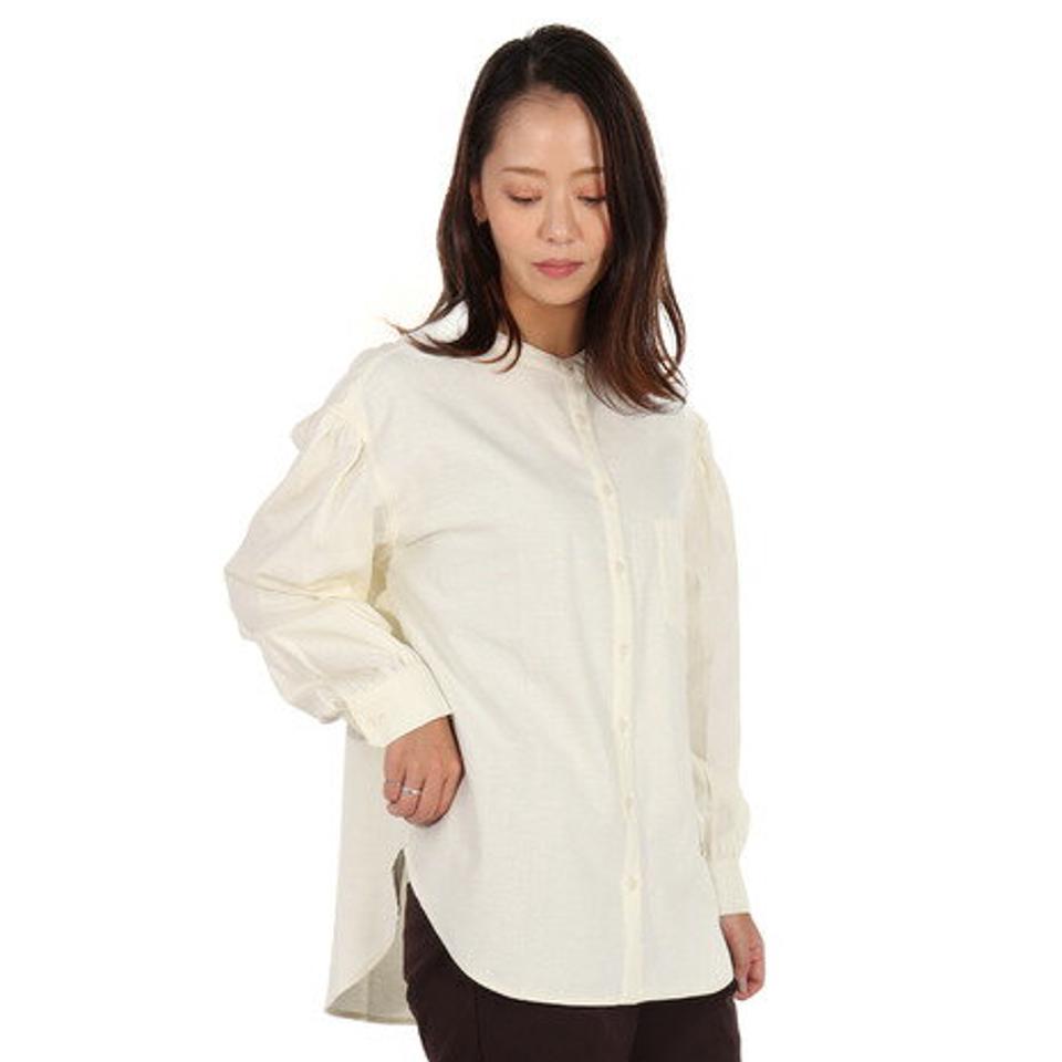 エルケクス（ELKEX）（レディース）ギャザリング シャツ EKL1FA3068 OWHT