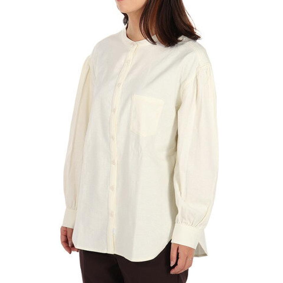 エルケクス（ELKEX）（レディース）ギャザリング シャツ EKL1FA3068 OWHT