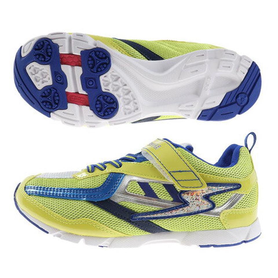 【スーパーSALE期間限定！20％OFF！】ムーンスター（MoonStar）（キッズ）ジュニアスポーツシューズ ベルクロ ベルト付き スニーカー SSJ7143F LIM 12295767