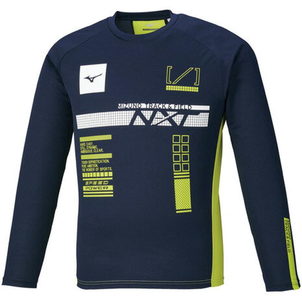 ミズノ（MIZUNO）（メンズ）陸上ウェア シャツ N-XTプラクティスシャツ 長袖 U2MA152114