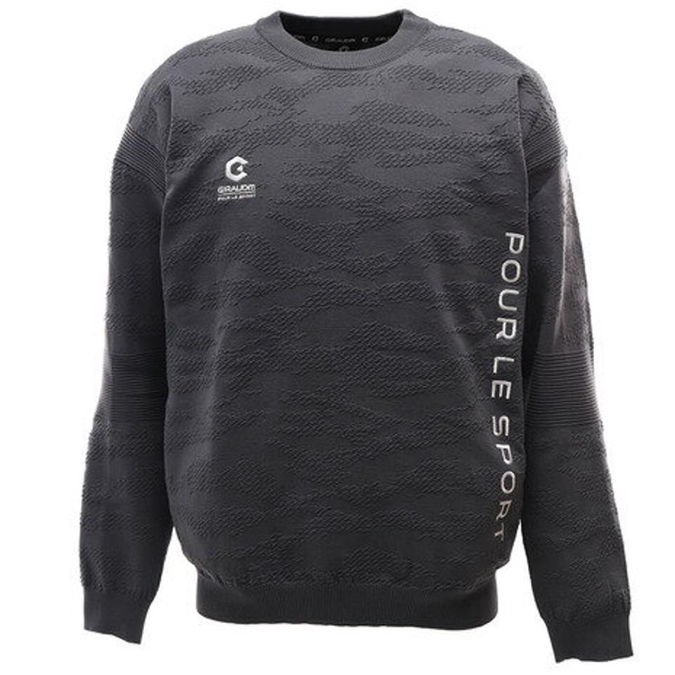 ジローム（GIRAUDM） ライトニットクルーネックシャツ 860GM0HO2502 BLK （メンズ）