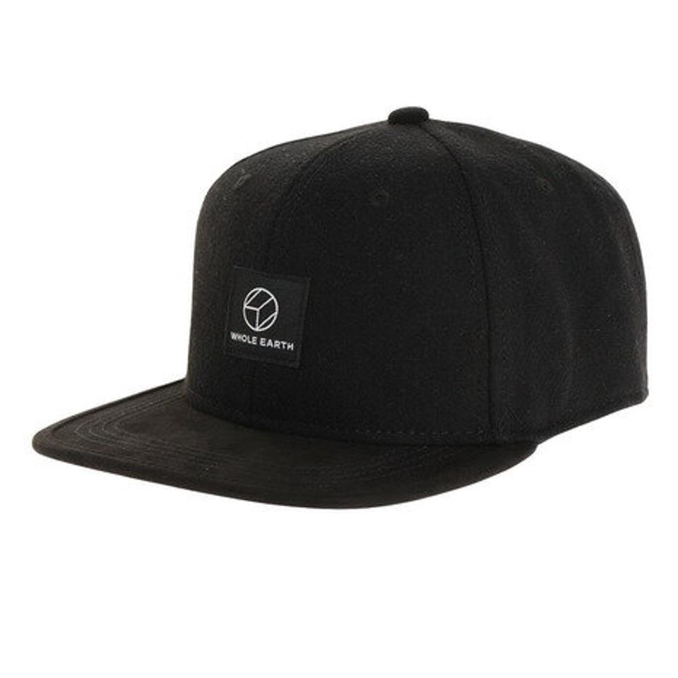 ホールアース(Whole Earth) 帽子 メンズ キャップ フランネル ベースボールキャップ WE2FA01 BLK 日よけ (メンズ)