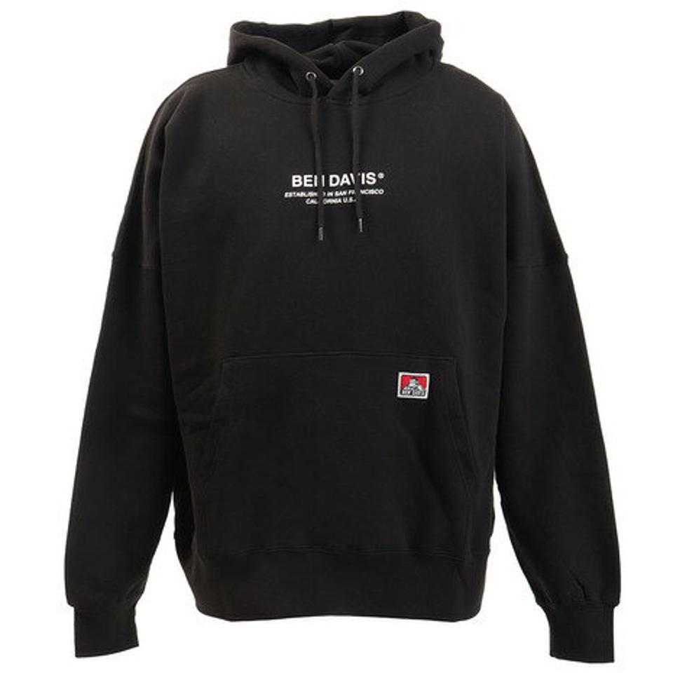 ベンデイビス（BEN DAVIS） バックロゴパーカー 0380029-BLK （メンズ）