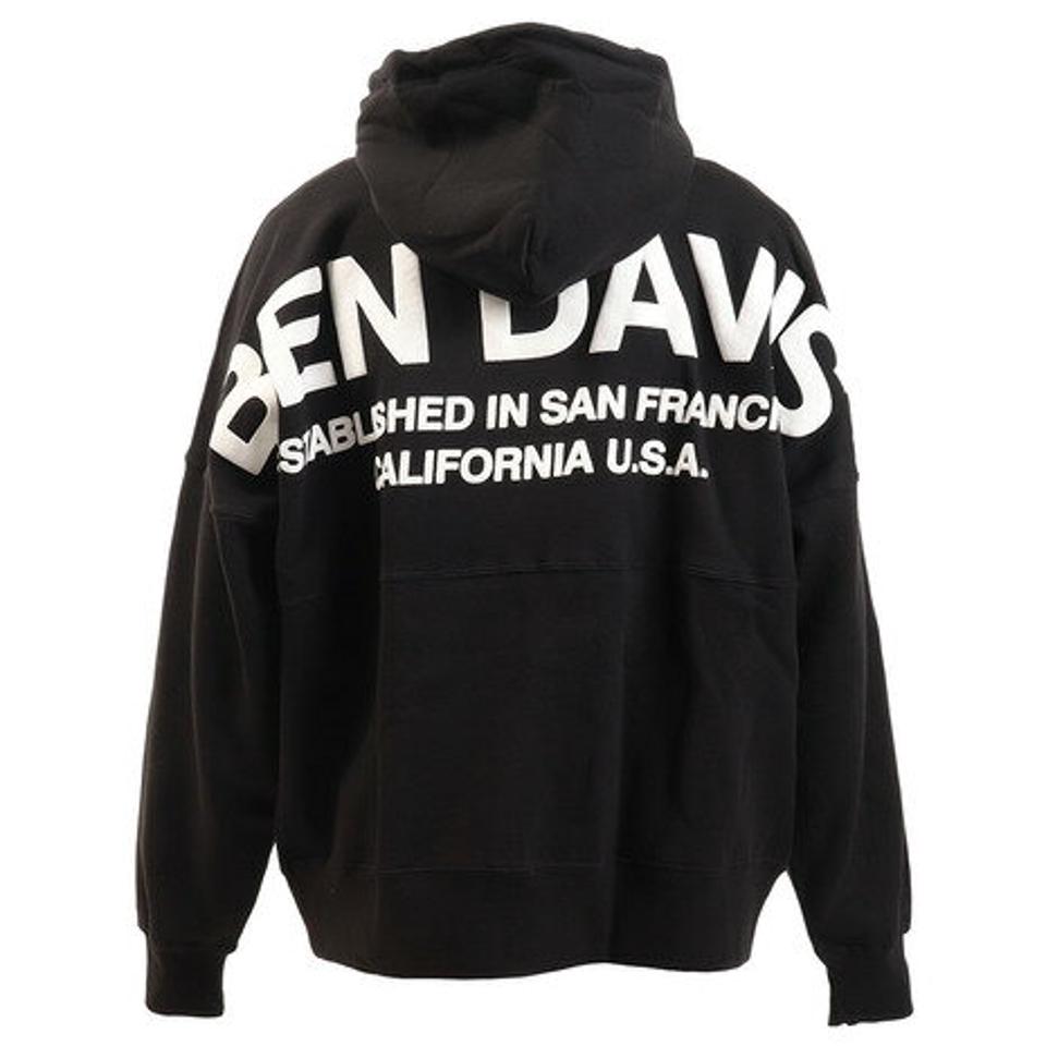 ベンデイビス（BEN DAVIS） バックロゴパーカー 0380029-BLK （メンズ）