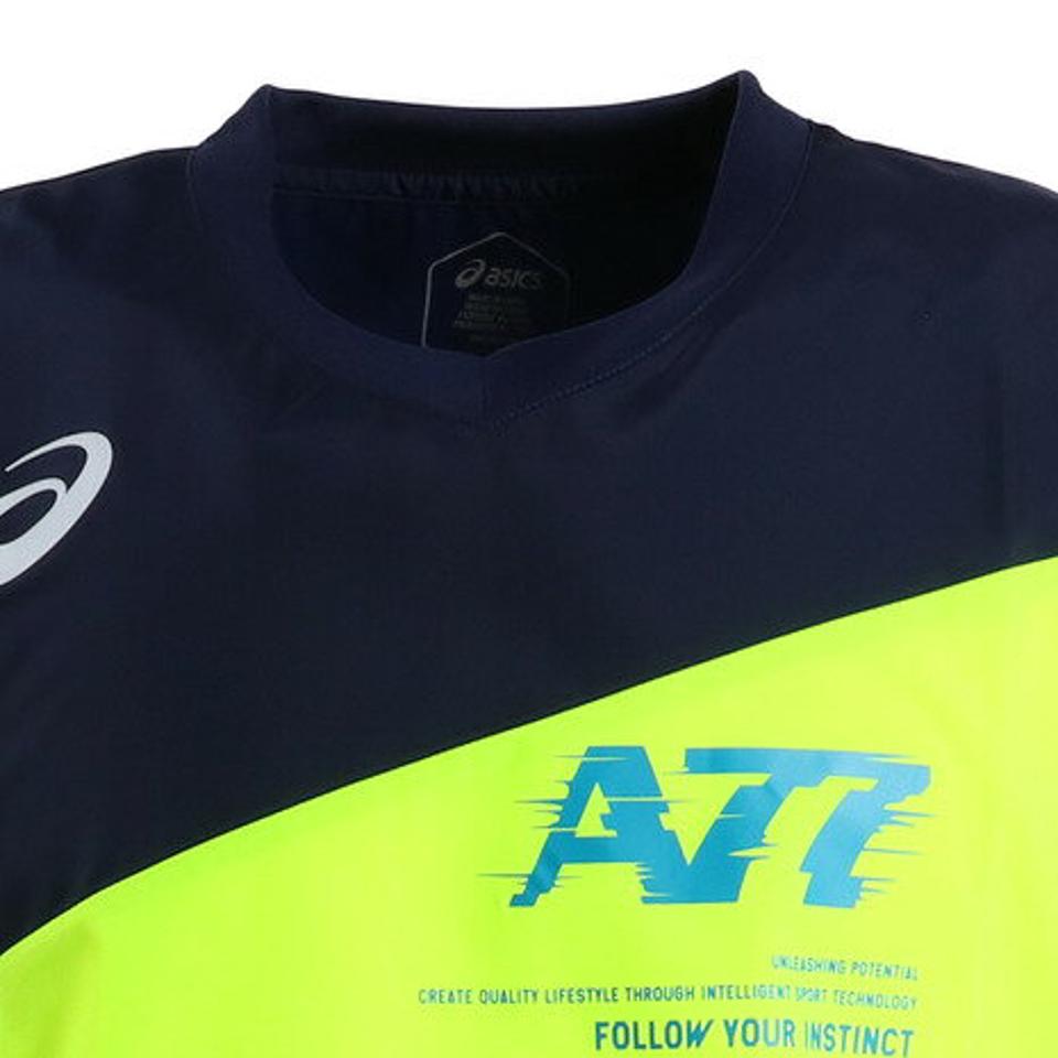 アシックス（ASICS） A77 半袖ピステシャツ 2031C127.750 【バレーボールウェア ピステシャツ トップス】 （メンズ）