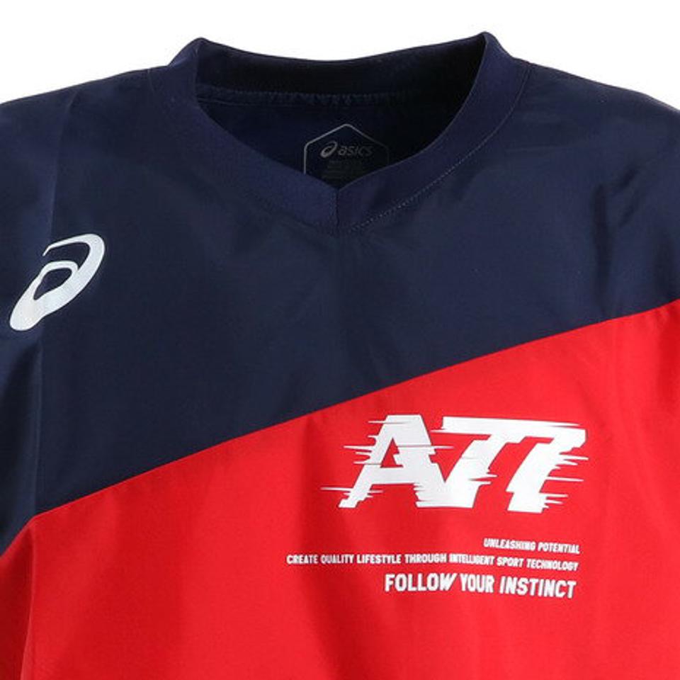 【5/15限定 エントリー＆3点以上ご購入でP最大10倍】アシックス（ASICS） A77 半袖ピステシャツ 2031C127.600 【バレーボールウェア ピステシャツ トップス】 （メンズ）