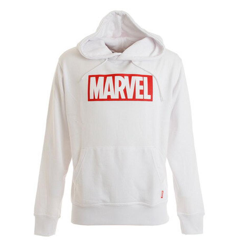 マーベル（MARVEL） ボックスロゴプルパーカー MV5007-WH オンライン価格 （メンズ）