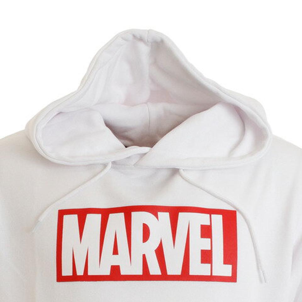マーベル（MARVEL） ボックスロゴプルパーカー MV5007-WH オンライン価格 （メンズ）