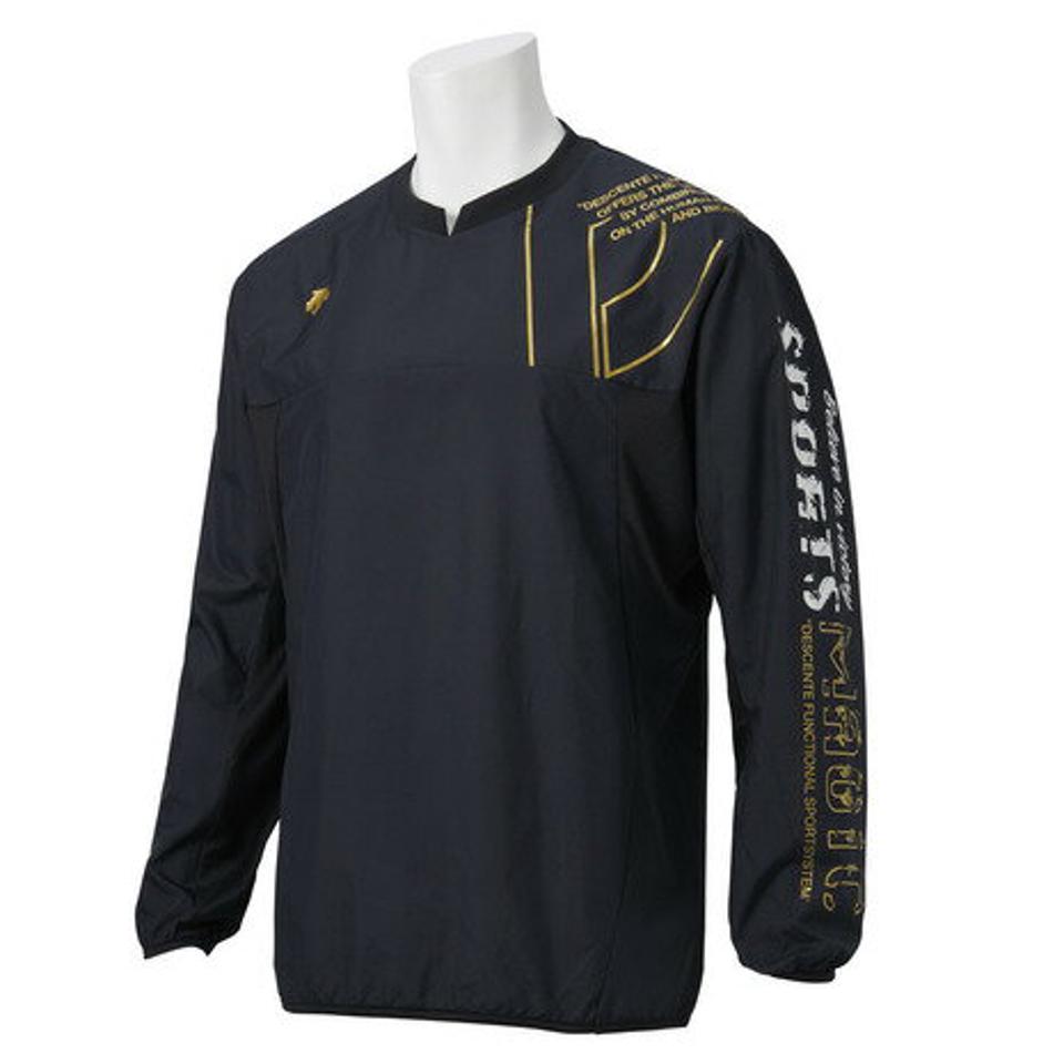 デサント（DESCENTE） バレーボールウェア ロングスリーブプラクティスシャツ DVUSJK31 BK （メンズ）