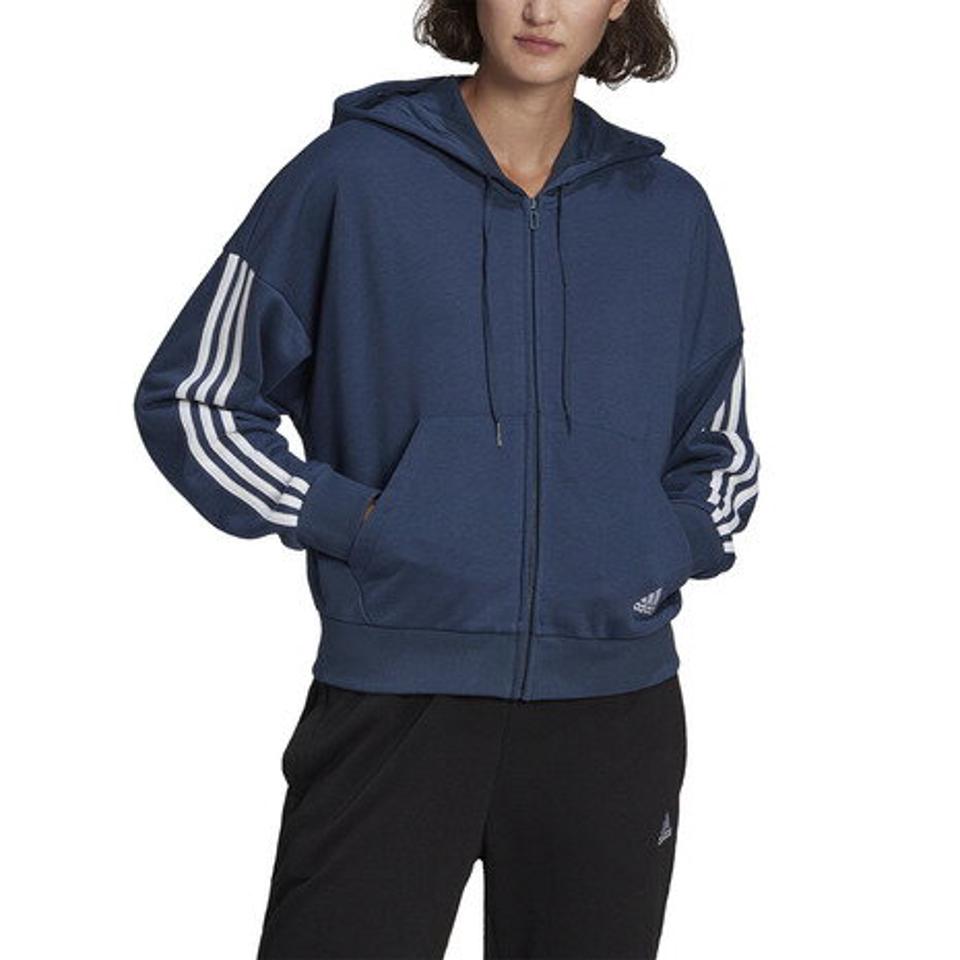 アディダス（adidas） エッセンシャルズ カット 3ストライプス フルジップパーカー 28743-GL1463 （レディース）