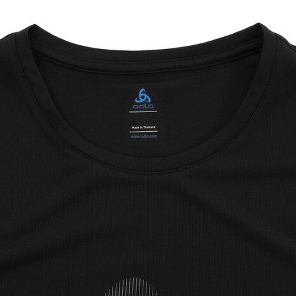 オドロ（ODLO） ランニング TOP ELEMENT Light 半袖シャツ 313132-60172-black-print オンライン価格 （メンズ）