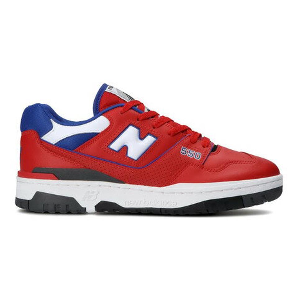ニューバランス（new balance） スニーカー 赤 メンズ レディース レッド ブルー BB550 MD1D カジュアルシューズ カラフル おしゃれ （メンズ、レディース）