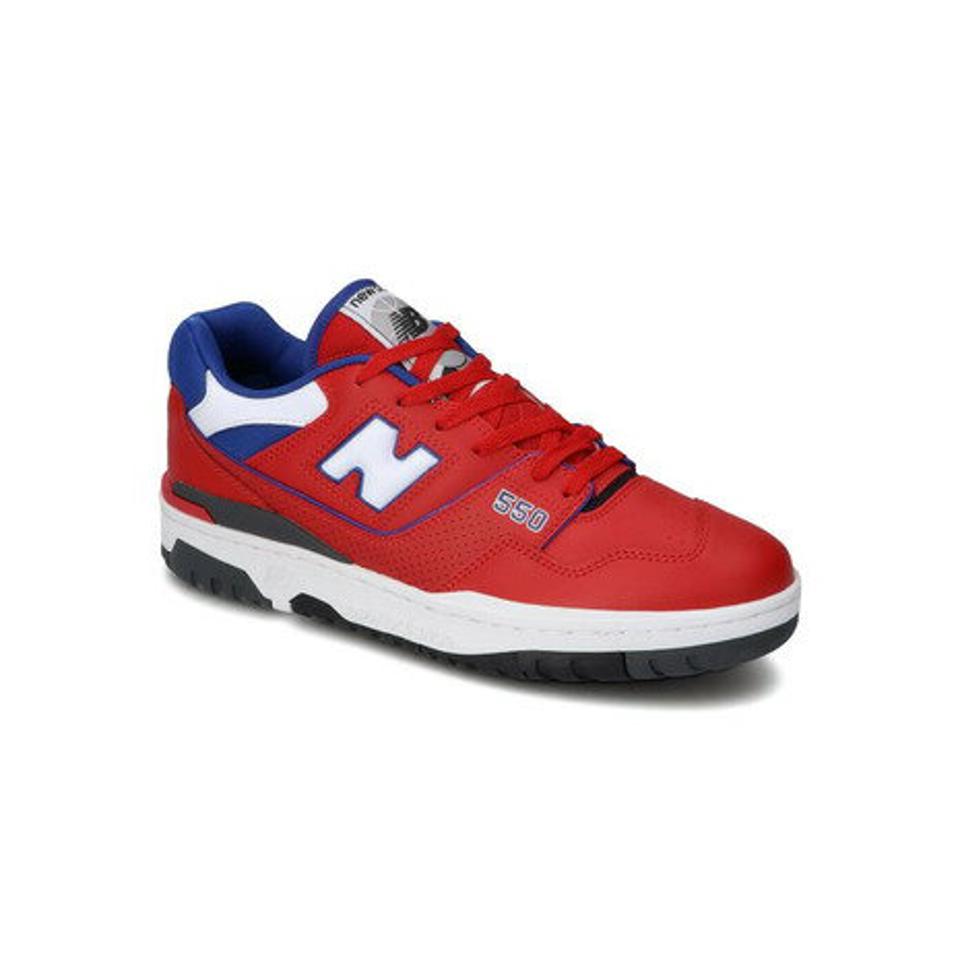 ニューバランス（new balance） スニーカー 赤 メンズ レディース レッド ブルー BB550 MD1D カジュアルシューズ カラフル おしゃれ （メンズ、レディース）