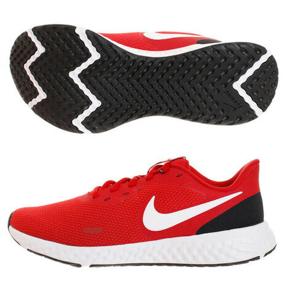 【ランニング対象品購入&エントリーでP10倍!8/19 20:00〜8/28 23:59】ナイキ(NIKE) レボリューション 5 レッド ホワイト 赤 白 BQ3204-600 ランニング トレーニングシューズ 運動靴 スポーツ スニーカー ジョギング (メンズ)