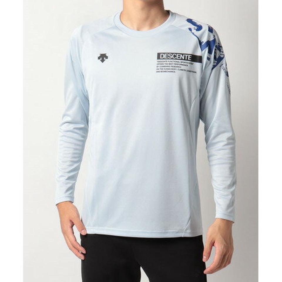 デサント（DESCENTE） バレーボールウェア 長袖プラクティスシャツ DVUSJB51 WH （メンズ）
