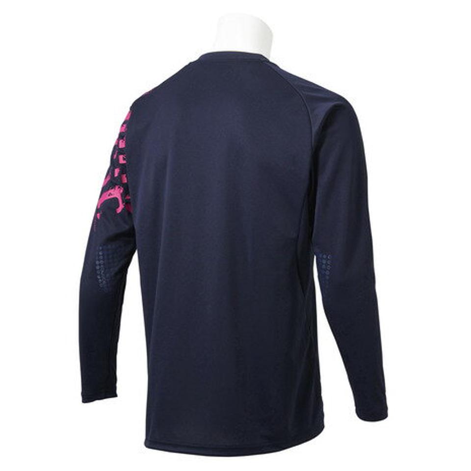 デサント（DESCENTE） バレーボールウェア ロングスリーブプラクティスシャツ DVUSJB51 NV （メンズ）