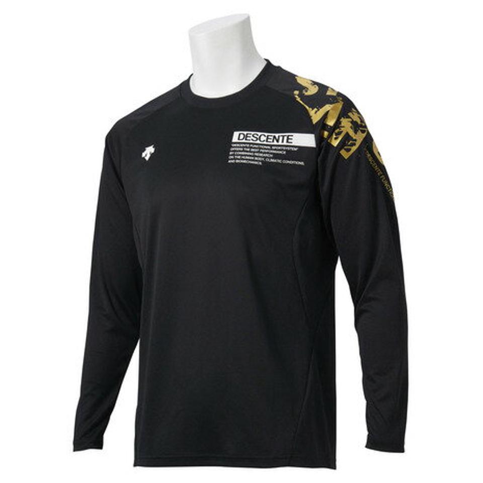 デサント（DESCENTE） バレーボールウェア ロングスリーブプラクティスシャツ DVUSJB51 BK （メンズ）