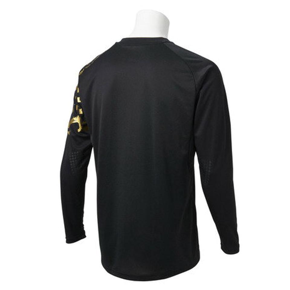 デサント（DESCENTE） バレーボールウェア ロングスリーブプラクティスシャツ DVUSJB51 BK （メンズ）