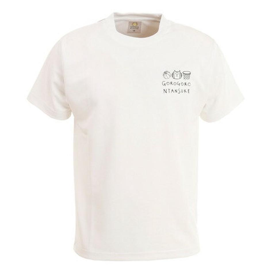 【5点以上で10％OFFクーポン！8/11まで】マインドウェイブ（MIND WAVE） バスケットボール ウェア ごろごろにゃんすけ バスケ Tシャツ CT0212001 吸汗速乾 （メンズ）