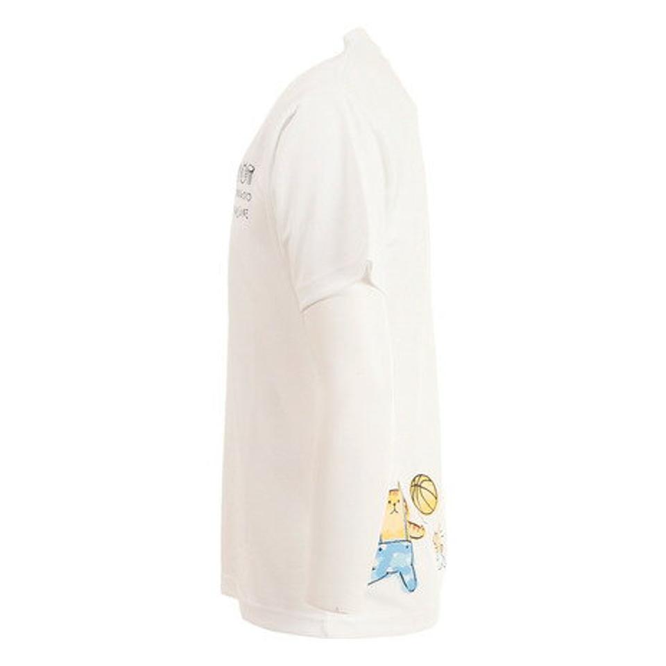 【5点以上で10％OFFクーポン！8/11まで】マインドウェイブ（MIND WAVE） バスケットボール ウェア ごろごろにゃんすけ バスケ Tシャツ CT0212001 吸汗速乾 （メンズ）