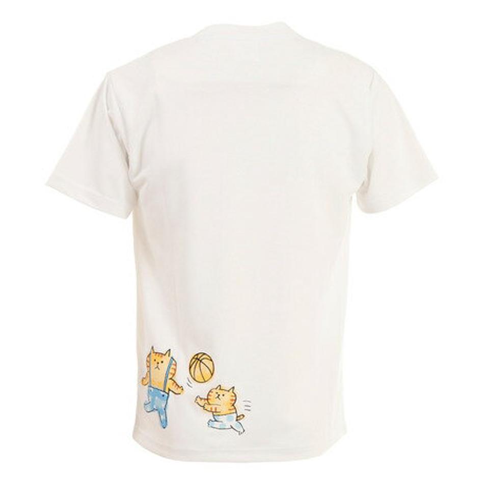 【5点以上で10％OFFクーポン！8/11まで】マインドウェイブ（MIND WAVE） バスケットボール ウェア ごろごろにゃんすけ バスケ Tシャツ CT0212001 吸汗速乾 （メンズ）