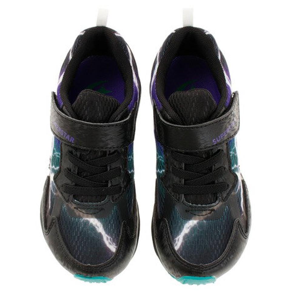 ムーンスター（MoonStar） ジュニアスポーツシューズ ベルクロ ベルト付き スニーカー スーパースター SS K1022 ブラック 12293626 21SS （キッズ）