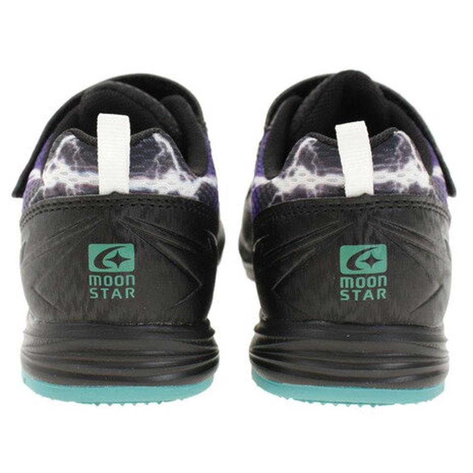 ムーンスター（MoonStar） ジュニアスポーツシューズ ベルクロ ベルト付き スニーカー スーパースター SS K1022 ブラック 12293626 21SS （キッズ）