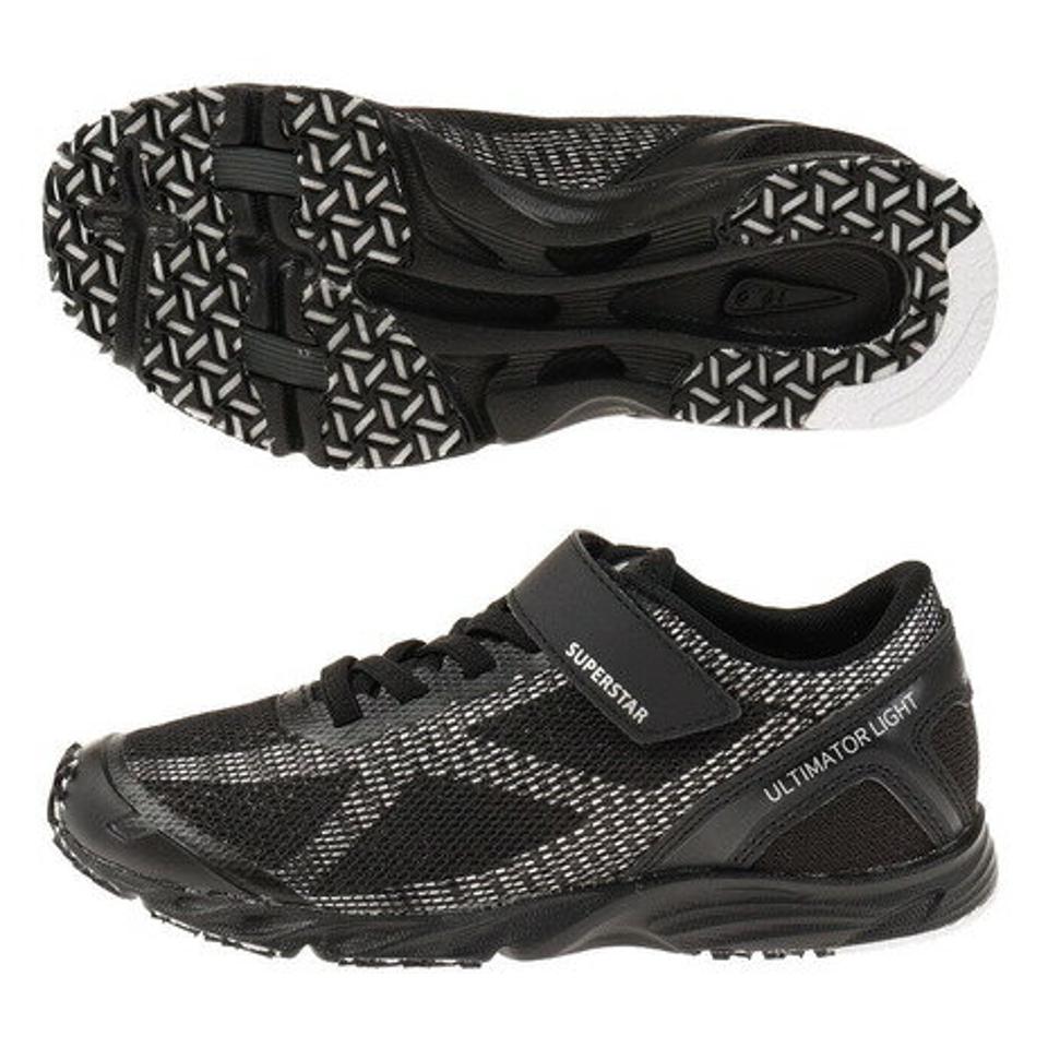 ムーンスター（MoonStar）（キッズ） ジュニアスポーツシューズ スーパースター 12293536 ベルクロ ベルト付き スニーカー バネのチカラ