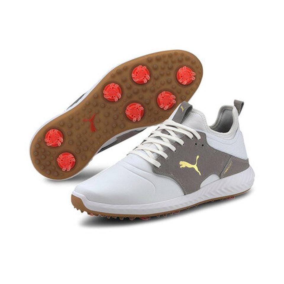 プーマ（PUMA）（メンズ）ゴルフシューズ スパイク メンズ シューレース イグナイト パワーアダプト ケージド クラフテッド 193825-04