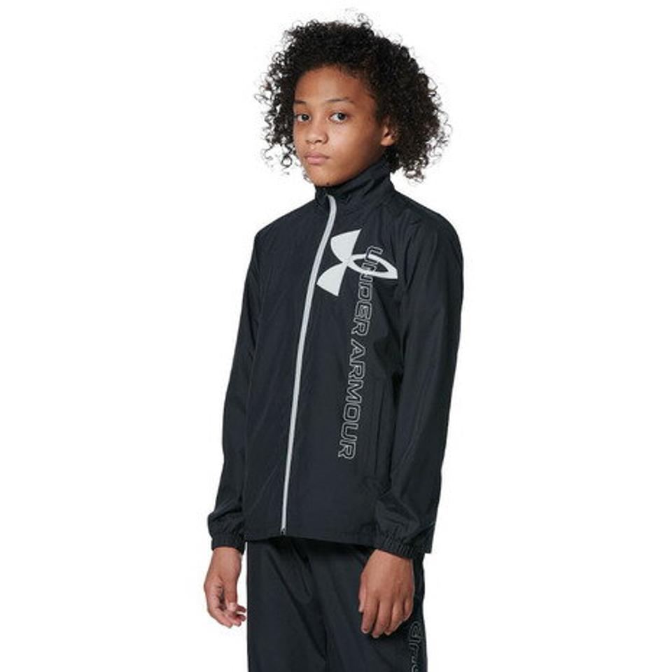 アンダーアーマー（UNDER ARMOUR）（キッズ）ジュニア スポーツウェア　ウインドブレーカー メッシュ ライン ジャケット 1368611 001