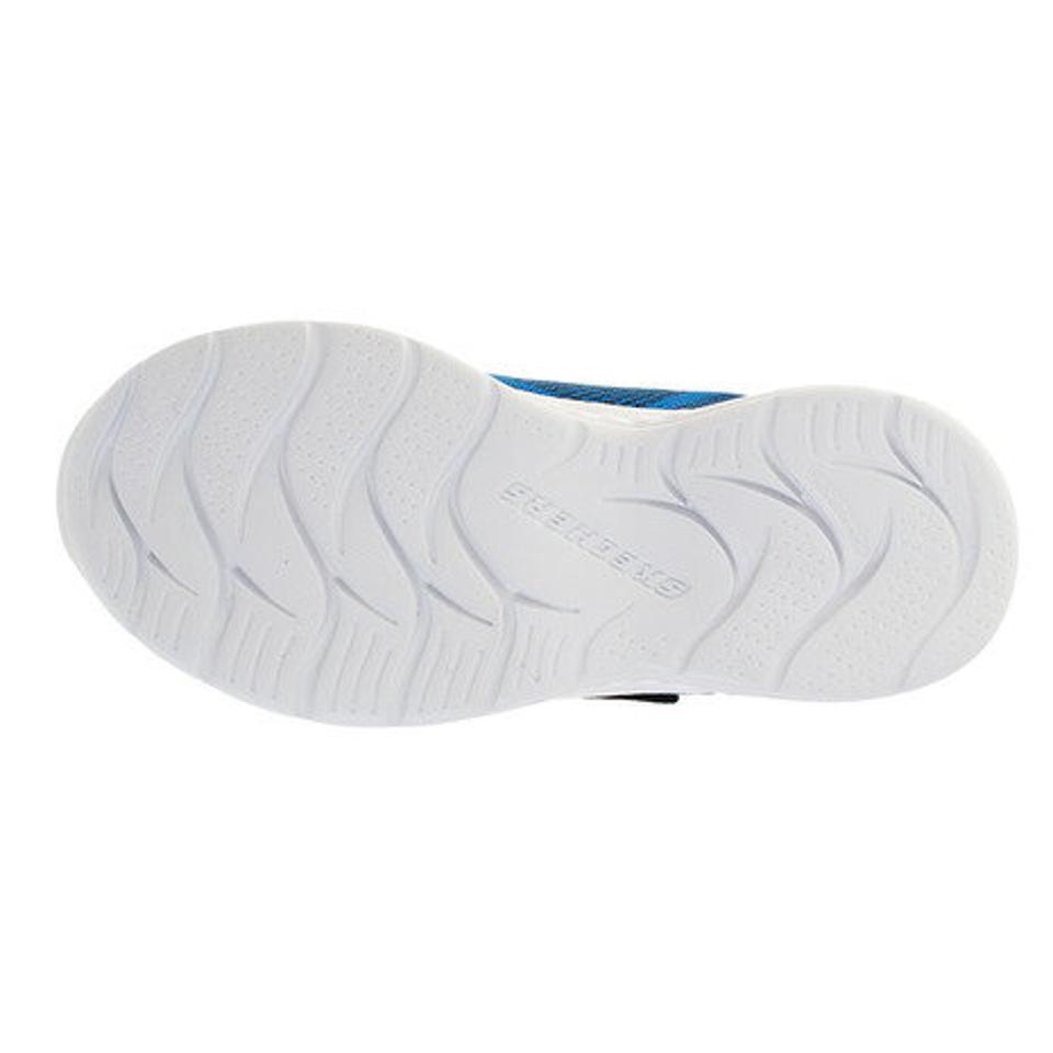 【3/25 24h限定 エントリー＆対象3店舗買い回りで最大P10倍！】スケッチャーズ（SKECHERS）（キッズ）スニーカー ジュニア 青 スナップ スプリンツ ウルトラボルト SNAP SPRINTS ULTRAVOLT ブルーブラック 97546L-BLBK