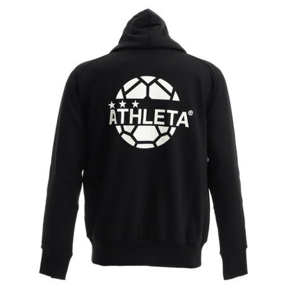 【9/5 24h限定エントリー＆対象4店舗買い回りで最大P10倍！】アスレタ（ATHLETA） メンズ スウェットジップパーカー XE-284 BLK スポーツウェア （メンズ）