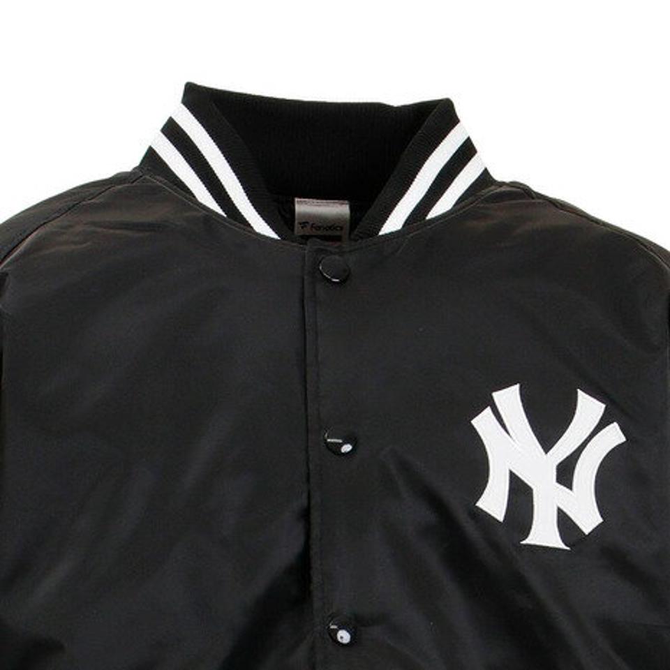 MJ・MLB（MJ・MLB） スタジャン ヤンキース サテンジャケット 3Lサイズ MM23-NY-1F07-BK-2XL （メンズ）