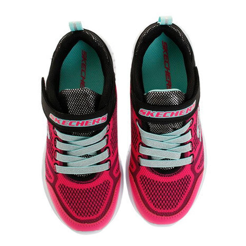 スケッチャーズ（SKECHERS）（キッズ）スニーカー ジュニア ピンク スナップ スプリント SNAP SPRINTS 81372L-BKMT ブラックピンク スポーツシューズ