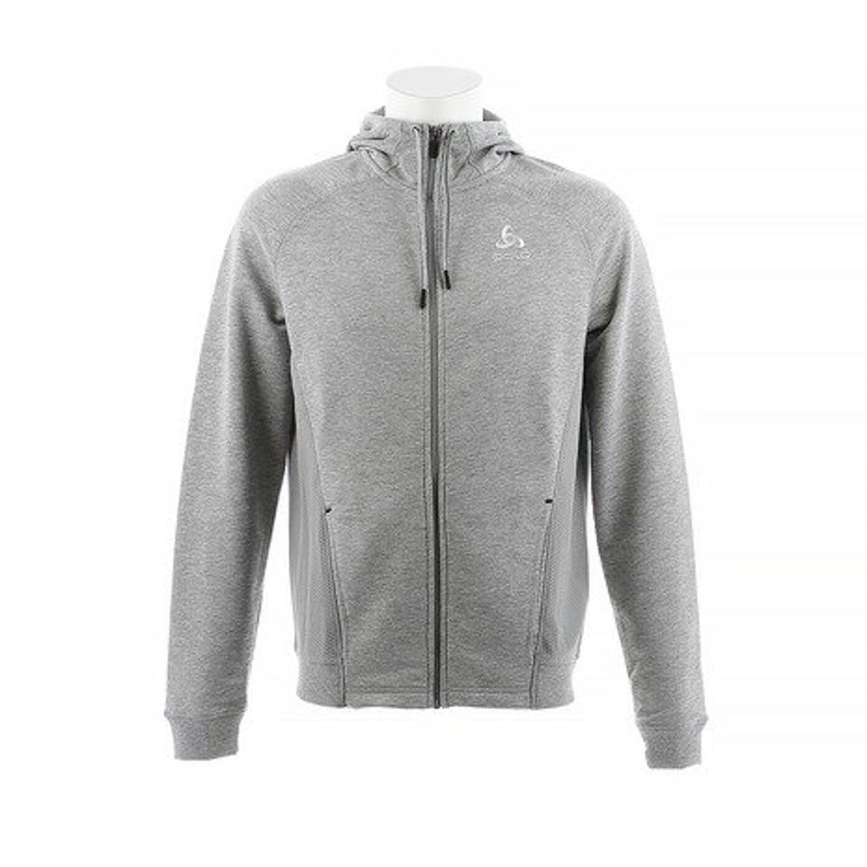 オドロ（ODLO） パーカー フーディミドルレイヤジップ 350002 grey melange オンライン価格 （メンズ）