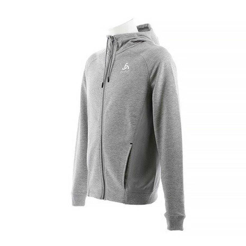 オドロ（ODLO） パーカー フーディミドルレイヤジップ 350002 grey melange オンライン価格 （メンズ）