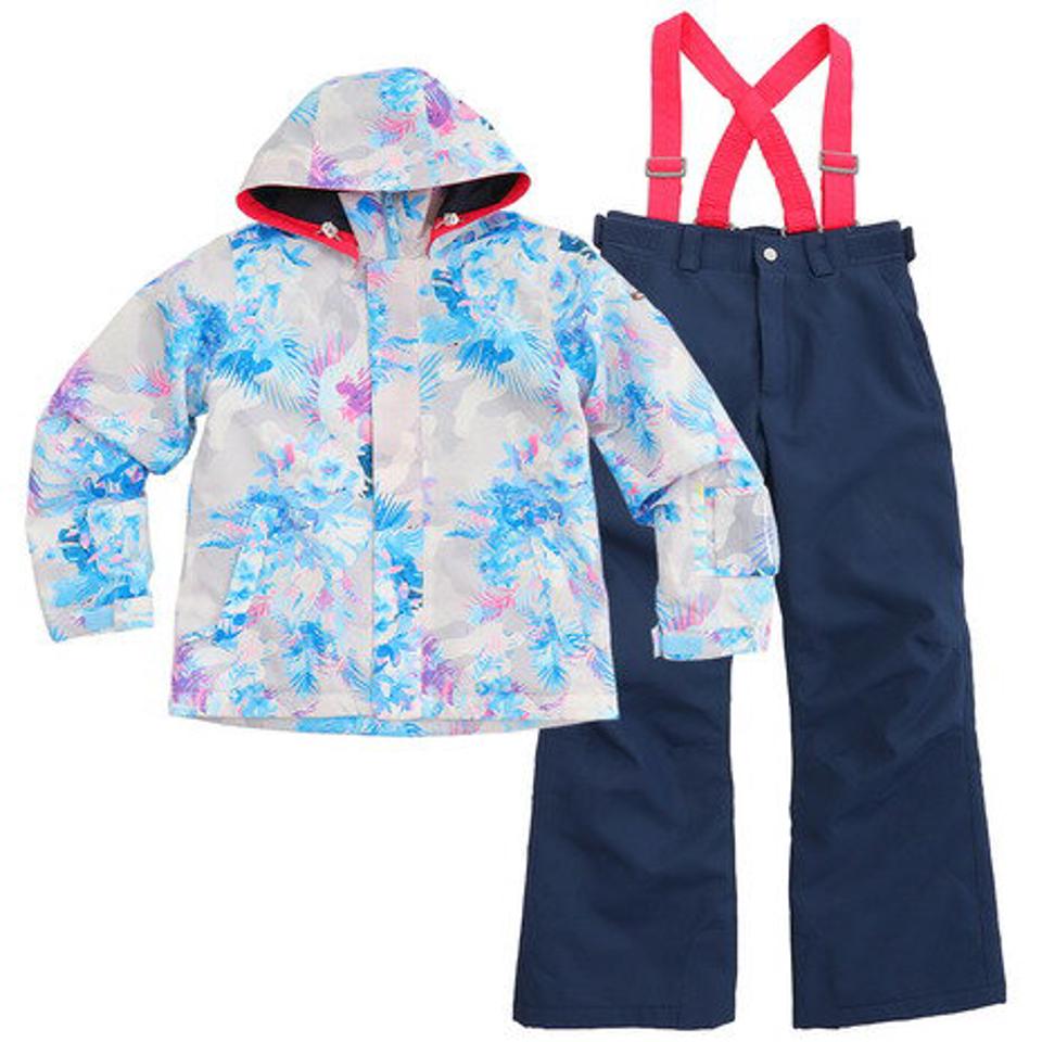 エアボーン（ARBN）（キッズ）スキーウェア キッズ 上下セット FINE FLOWER スーツ AB03WSB1235J 120 130 140 150 160