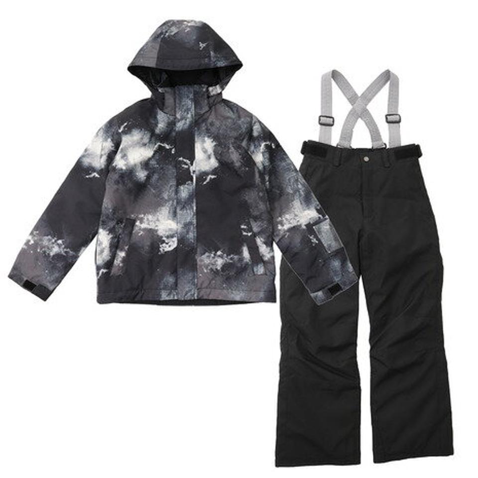 エアボーン（ARBN） スキーウェア キッズ 上下セット ボーイズ コスモ スーツ AB03WSB1233J BLK 120 130 140 150 160 （キッズ）