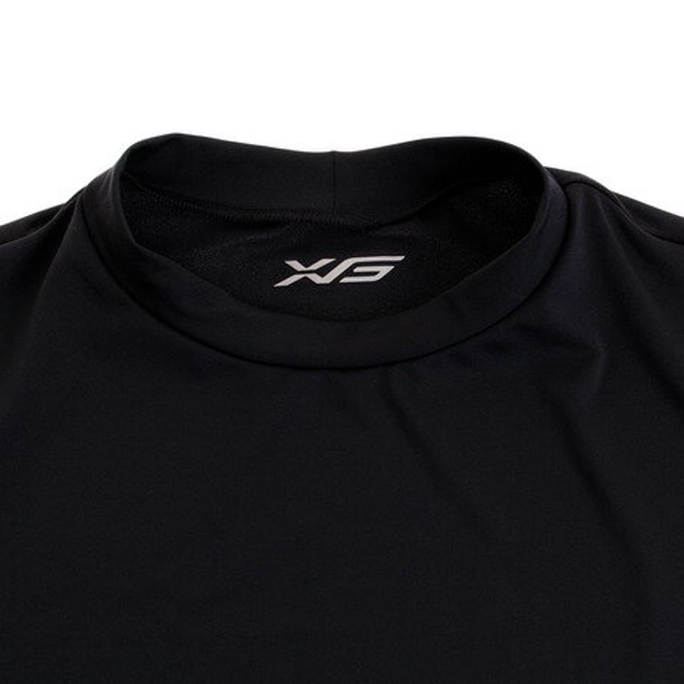 エックスティーエス（XTS） 野球 アンダーシャツ ストレッチ 丸首 長袖 インナー シャツ 723G6ES4167 黒 （メンズ）