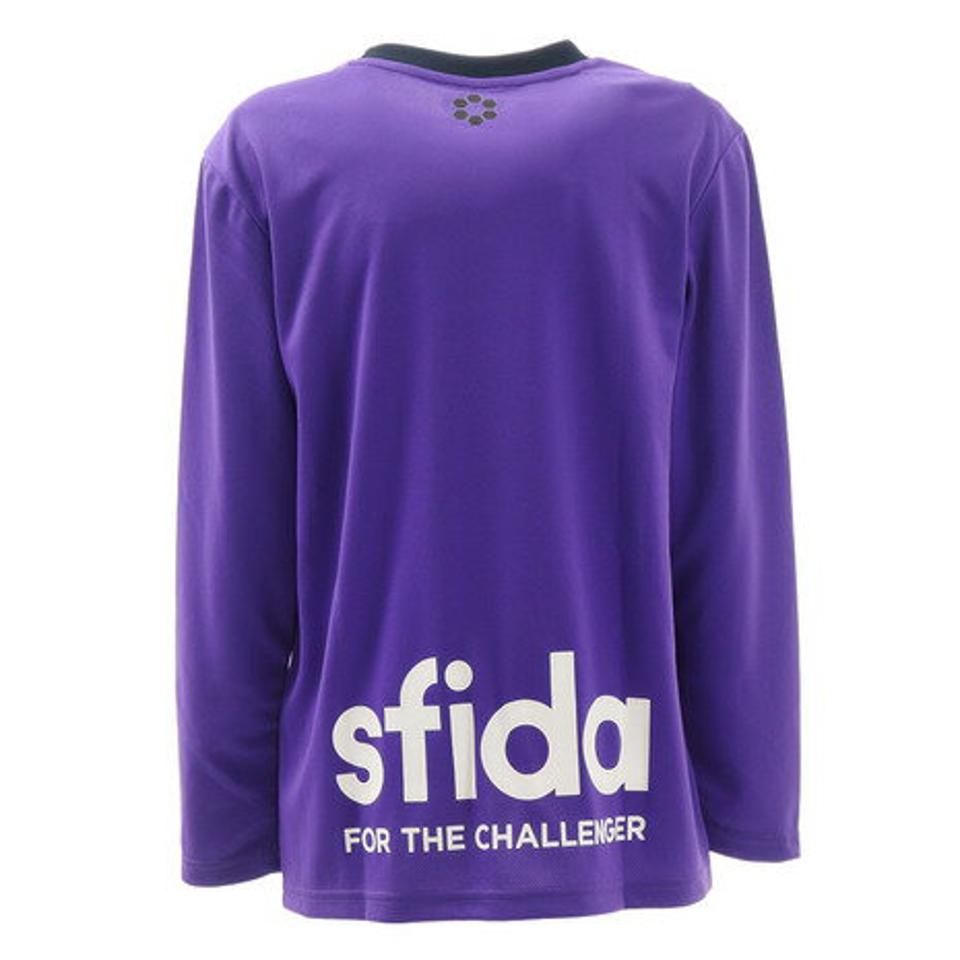 【2点10%OFFクーポン 11/4まで】スフィーダ（SFIDA） ジュニア 長袖昇華ロゴボーダープラクティスシャツ SA-20A12 （キッズ）