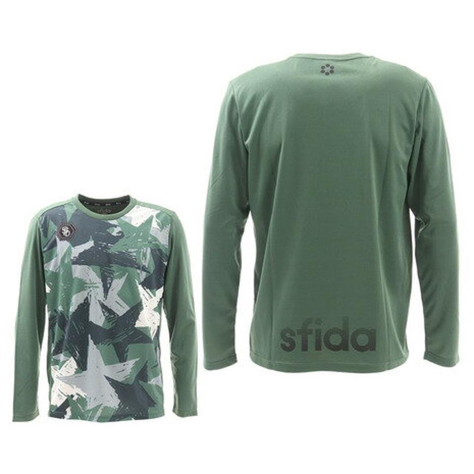 スフィーダ（SFIDA）（メンズ）サッカー ウェア メンズ スターカモ柄 長袖 プラクティスシャツ XA-20A01 KHK