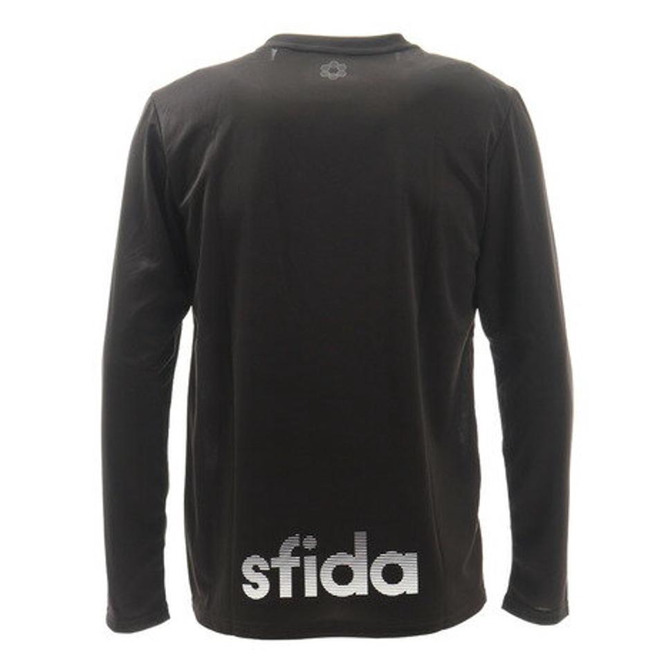 スフィーダ（SFIDA）（メンズ）サッカー ウェア メンズ スターカモ柄 長袖 プラクティスシャツ XA-20A01 BLK