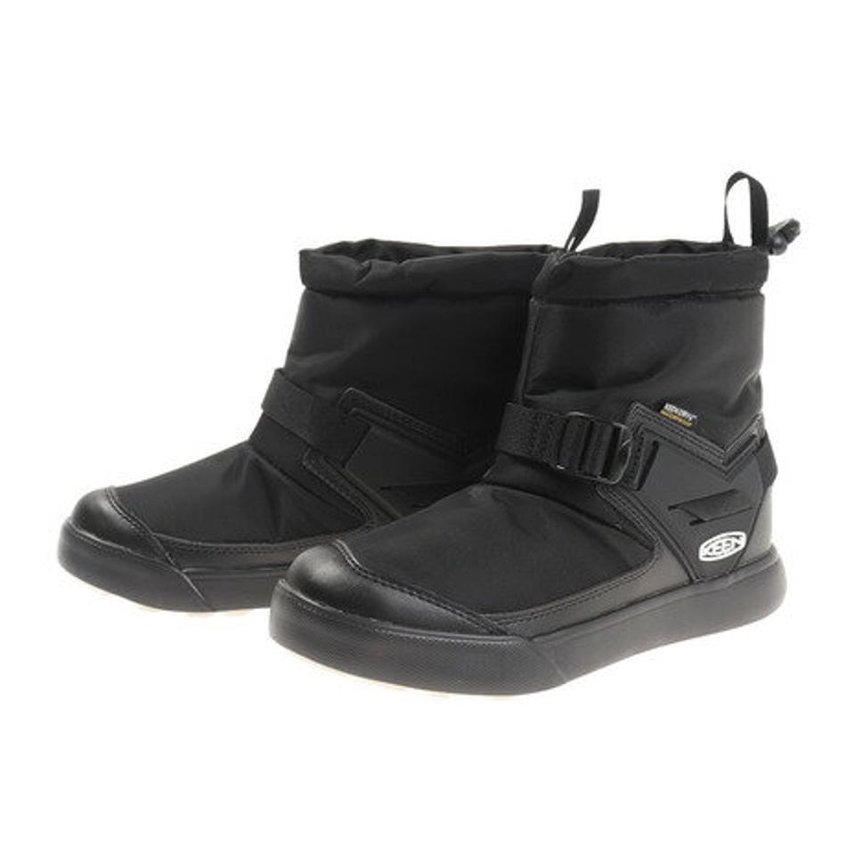 【1/10 24h限定 エントリー＆対象4店舗買い回りで最大P10倍！】キーン（KEEN）（レディース）ショートブーツ 黒 フッドロメオ ウォータープルーフ 1025598 ウィンターシューズ アウトドア 内側ボア 防寒
