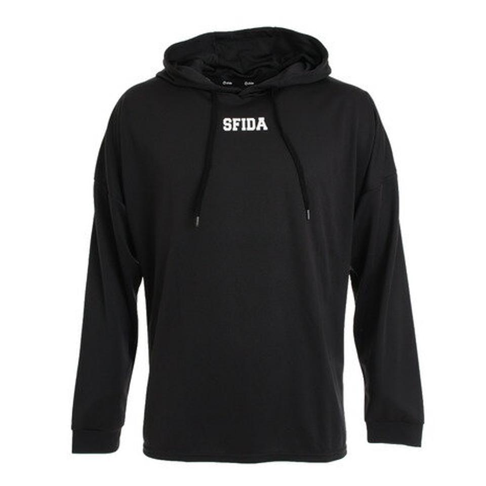 スフィーダ（SFIDA）（メンズ）サッカー ウェア メンズ フード付き 長袖 プラクティスシャツ SA-20A07 BLK