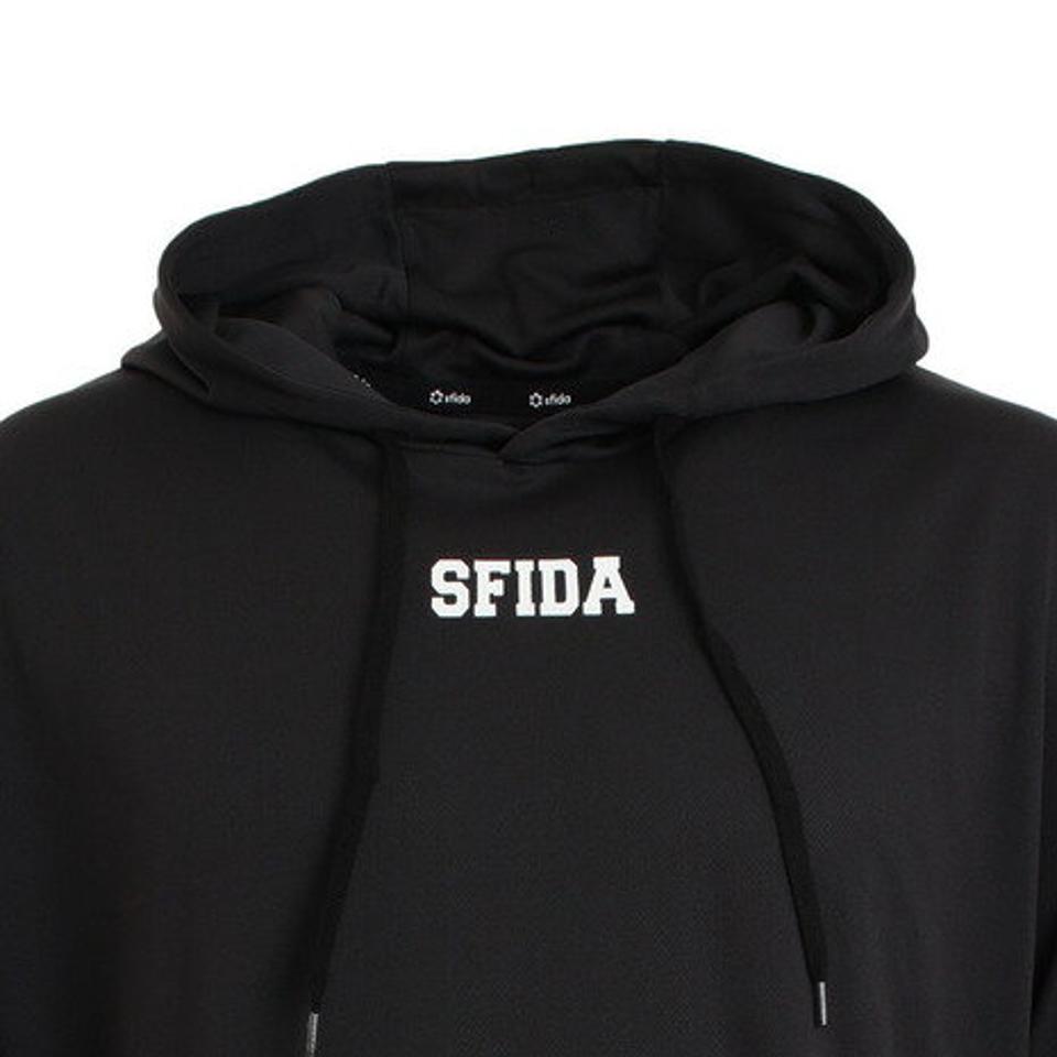 スフィーダ（SFIDA）（メンズ）サッカー ウェア メンズ フード付き 長袖 プラクティスシャツ SA-20A07 BLK