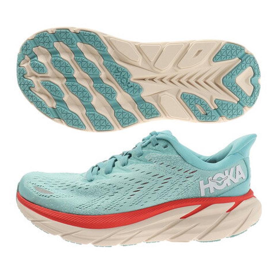 ホカ（HOKA）（レディース）ランニングシューズ クリフトン8 ワイド CLIFTON 8 WIDE 1121375-AEBL ジョギングシューズ