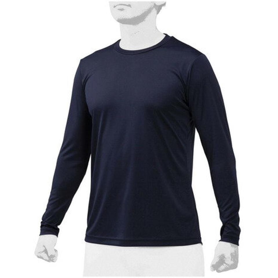 ミズノ（MIZUNO）（メンズ） 野球 アンダーシャツ ローネック 長袖 インナー シャツ 2枚組 12JA0Q03